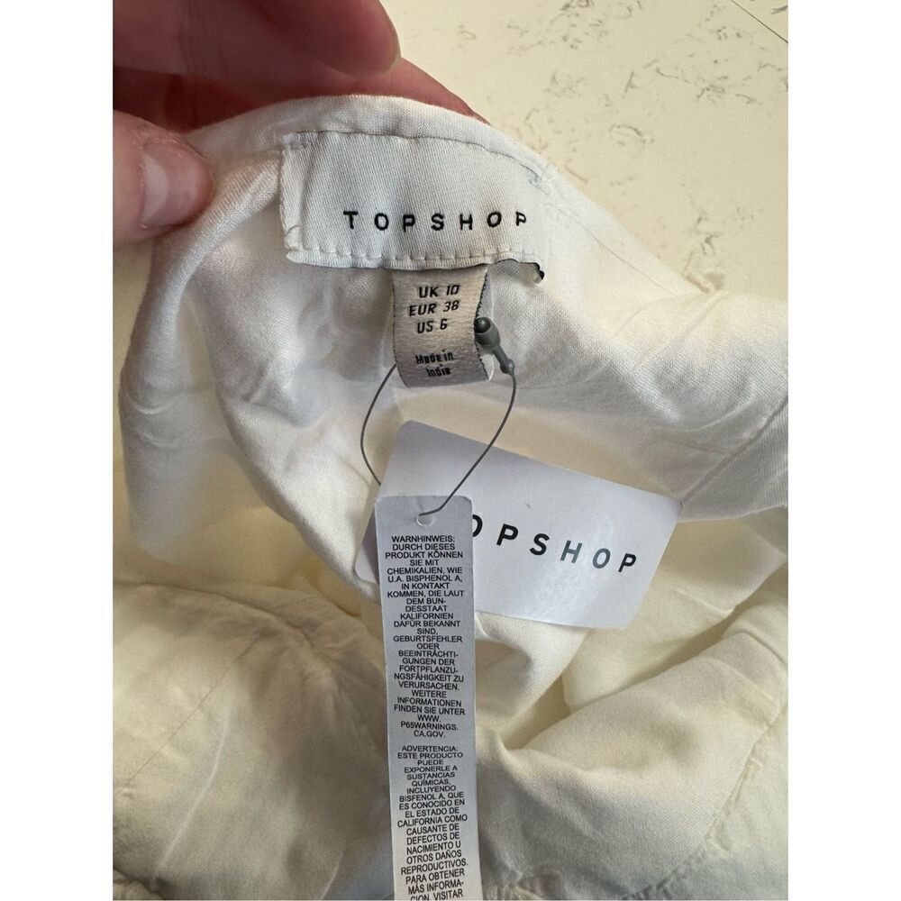 Topshop White Mini Slip Dress - Picture 6 of 6
